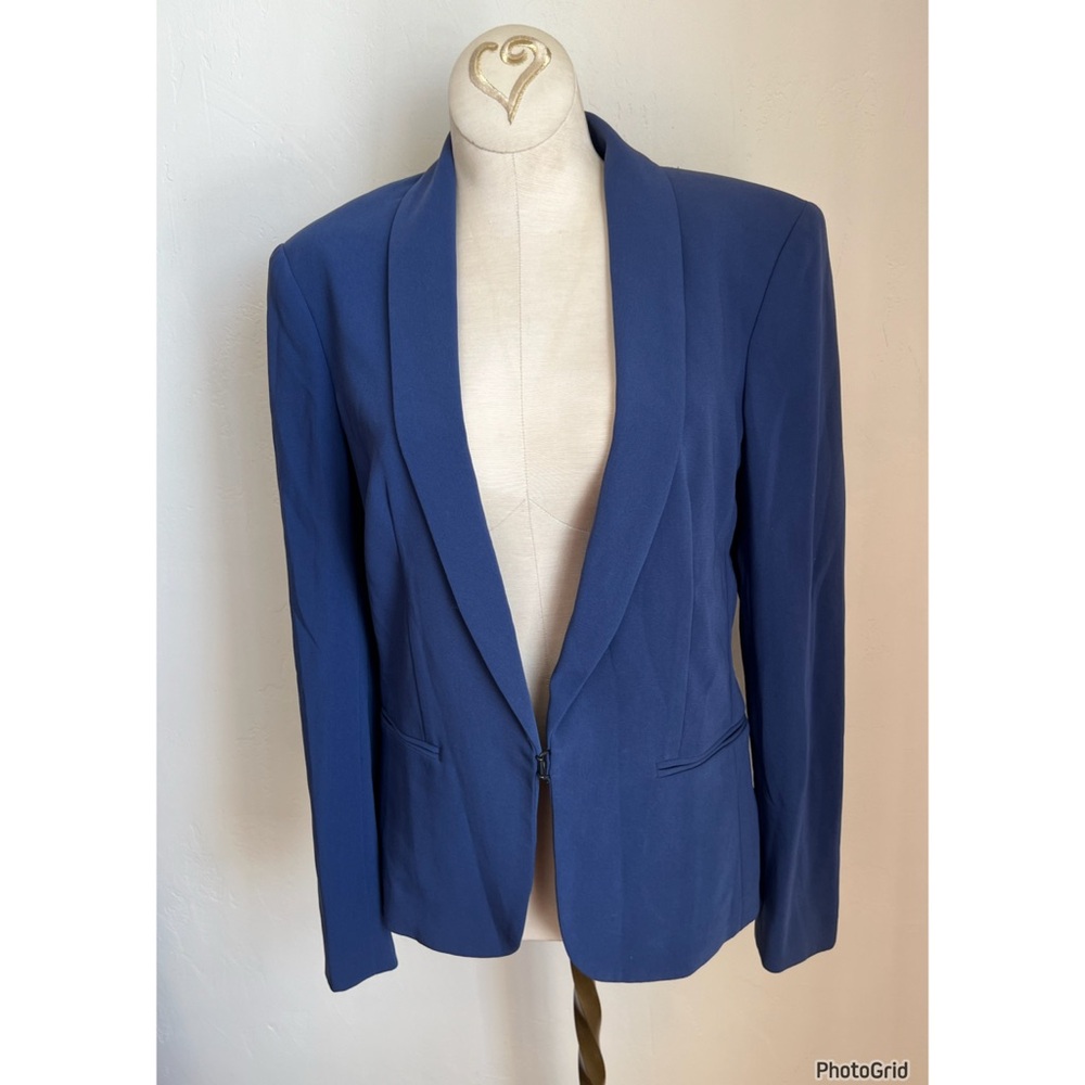 Rag & Bone Blue Blazer Jacket Single Clasp Size 4 Career Workwear